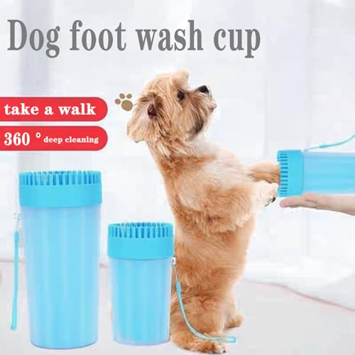 Novique Dog Paw Cleaner, Foot Washer for Pets - Quickly Clean a Muddy Paw, Soft Silicone Bristles, Suitable for Small, Medium, Large Breed Dogs(with 1 Absorbent Towel) - Image 3