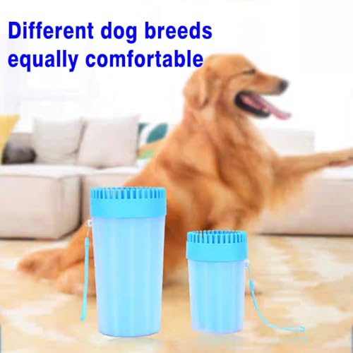 Novique Dog Paw Cleaner, Foot Washer for Pets - Quickly Clean a Muddy Paw, Soft Silicone Bristles, Suitable for Small, Medium, Large Breed Dogs(with 1 Absorbent Towel) - Image 5