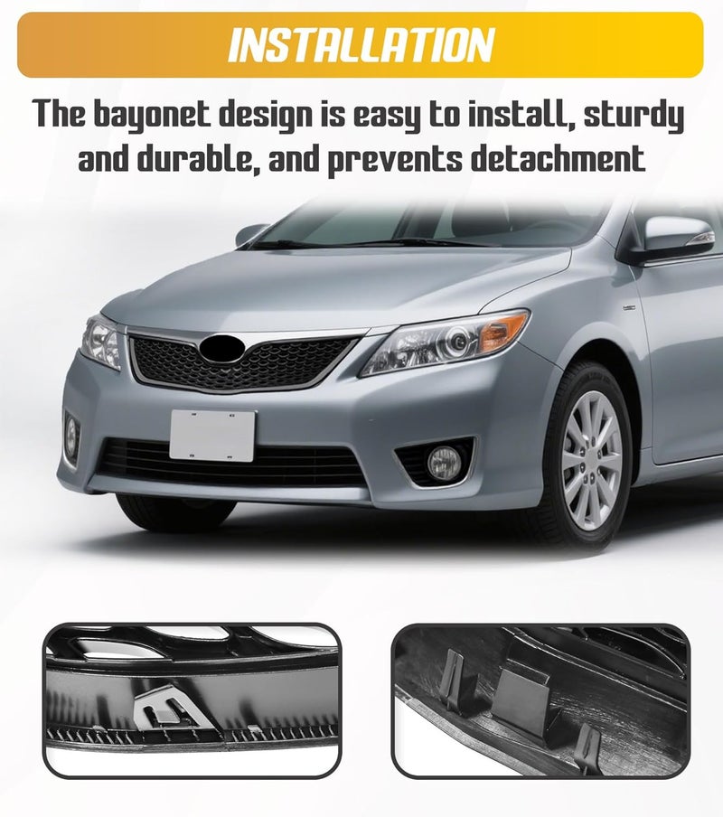 TMNIFLEG Front Bumper Grille Grill for 2010-2011 Toyota Camry SE - Image 4