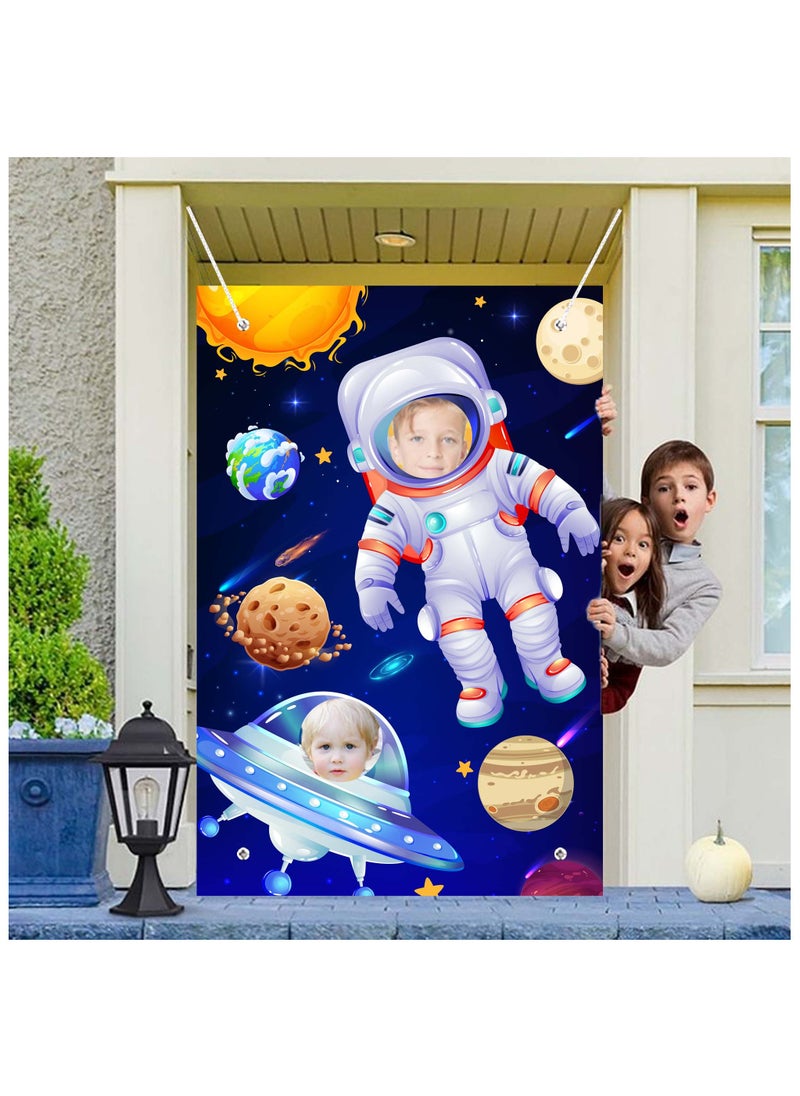 FRUITFUL PARTY - Astronaut Photography Background, Space Theme Backdrop Outer Space Birthday Party Photo Prop for Space Party Decorations(Size: 150cm×100cm/59.06"× 39.37") - Image 1
