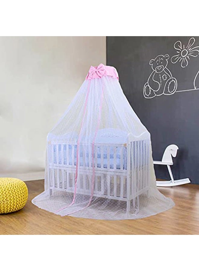 JOYLIFE Baby Mosquito Net Baby Toddler Bed Crib Dome Canopy Netting (butterfly white) - Image 4