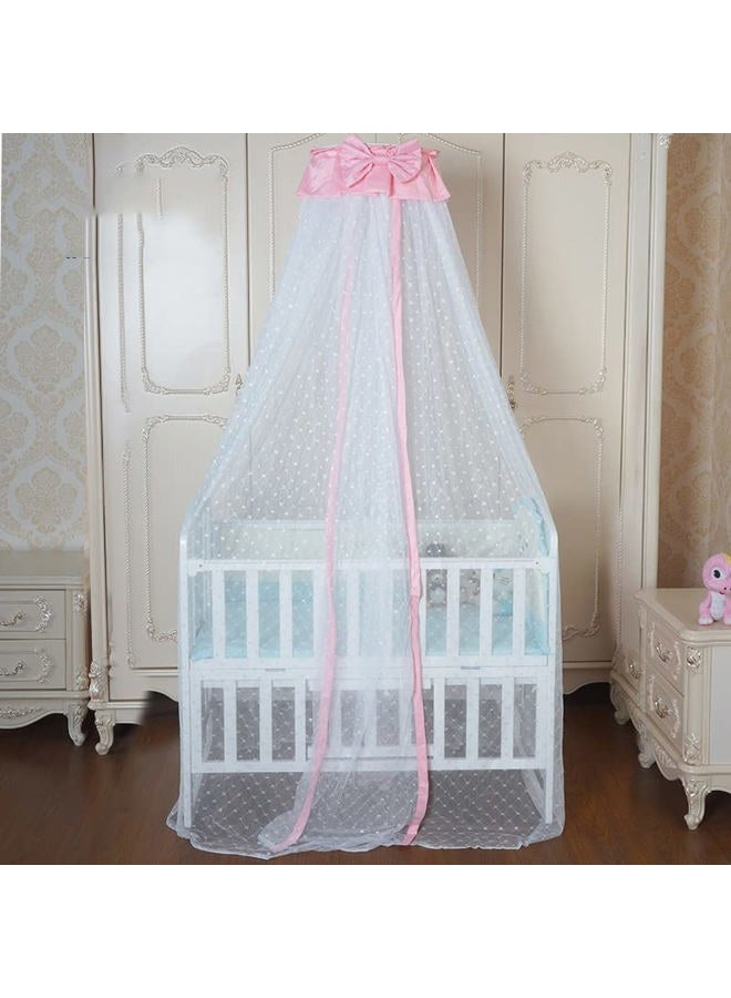 JOYLIFE Baby Mosquito Net Baby Toddler Bed Crib Dome Canopy Netting (butterfly white) - Image 1