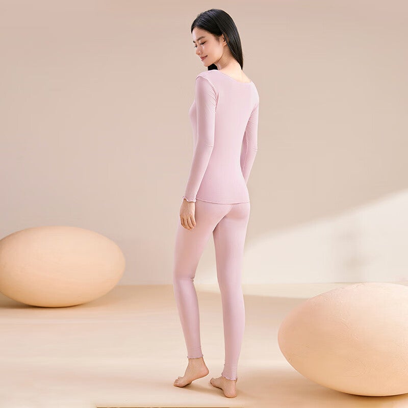 FENTENGCARE Thermal Underwear for Women, 7A Antibacterial Slim-Fit Skin-Friendly Base Layer Autumn Top And Bottom Set, Christmas Gift - Image 4