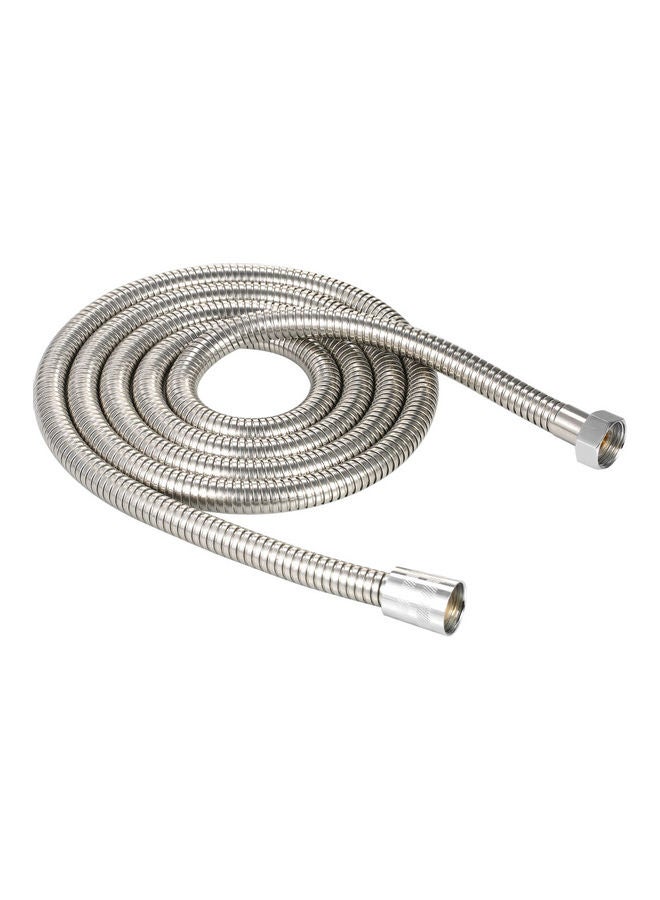 NIBEMINENT Stainless Steel Flexible Shower Hose Silver 79inch - Image 4