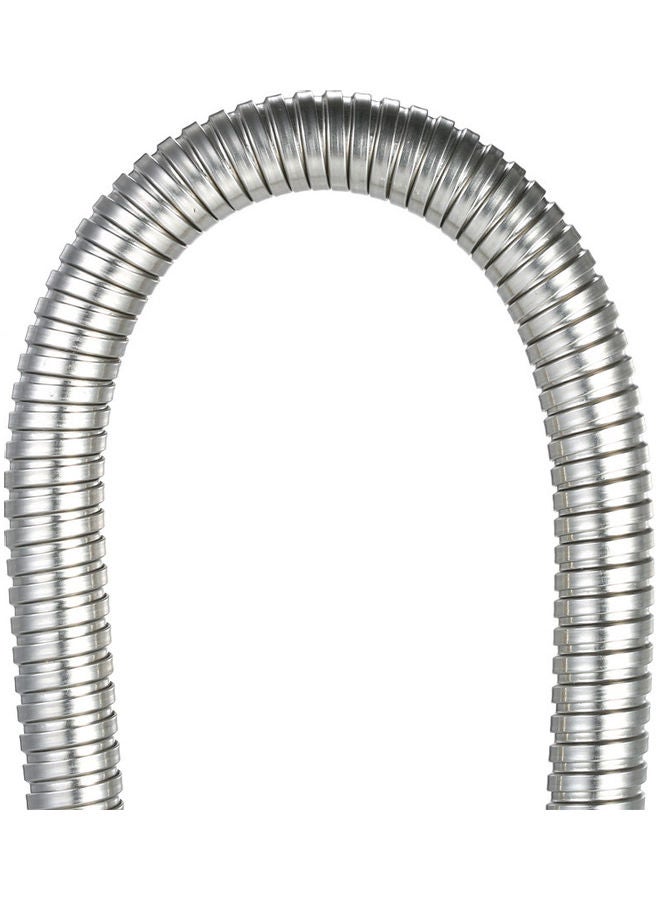 NIBEMINENT Stainless Steel Flexible Shower Hose Silver 79inch - Image 2