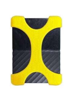 BURAQ X Type 2.5 inch Portable Hard Drive Silicone Case for 2TB-4TB WD & SEAGATE & Toshiba Portable Hard Drive, without Hole (Yellow)  - Image 1
