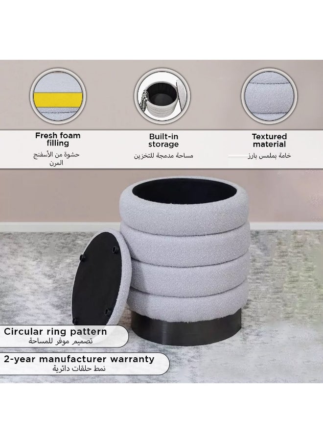 Home Box - Dolce NXT Fabric Ottoman with Storage - Image 1
