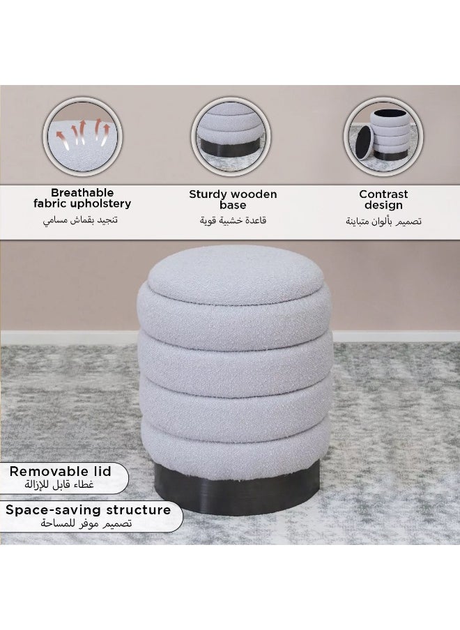 Home Box - Dolce NXT Fabric Ottoman with Storage - Image 1