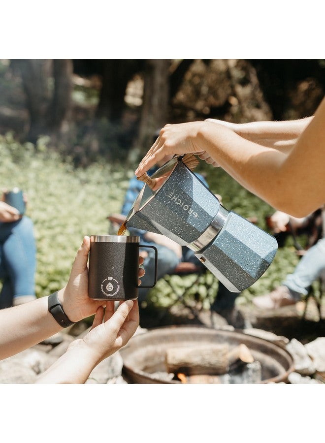 GROSCHE Milano Moka Pot - Stovetop Coffee Maker and Percolator for Espresso - 3 Cup, Indigo - Image 2