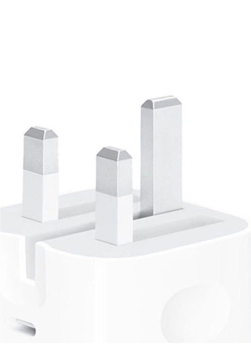 Generic Apple power adapter with 20W fast charging feature, with USB C port - white  - Image 5