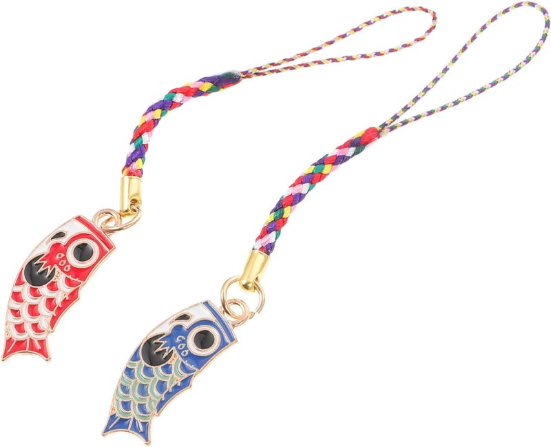 DOITOOL Sturdy Alloy Carp Transfer Pendant Phone Lanyard Wrist Phone Charms Strap Aesthetic Keychain Strap - Image 1