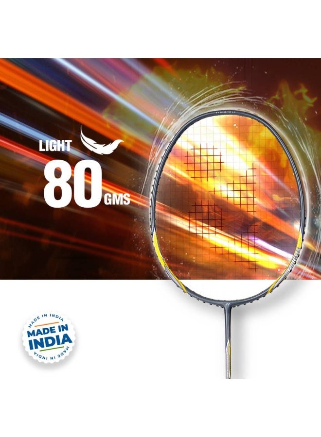 Yonex YONEX Nanoflare Speed 7 Grey, Yellow Strung Badminton Racquet  (Pack of: 1, 80 g)  - Image 2