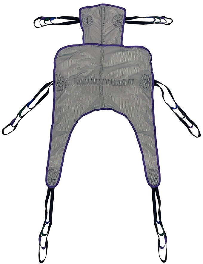 UNIVERSAL DIVIDED LEG SHOWER COMMODE SLING MEDIUM COMPATIBLE WITH HOYER INVACARE MCKESSON DRIVE LUMEX MEDLINE JOERNS AND OTHER PATIENT LIFTS MESH POLYESTER SLIM FIT