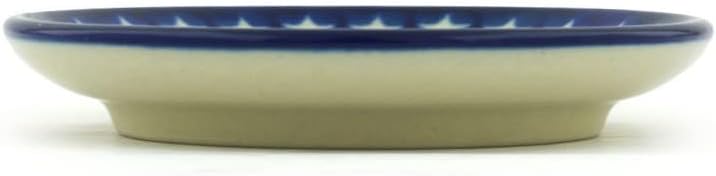 Polmedia Polish Pottery طبق صغير من الفخار البولندي الأصيل بتصميم أمريكي كلاسيكي مصنوع يدويًا في بولسوافياك بولندا بواسطة سيراميكا أرتيستشينا شهادة الأصالة - Image 3