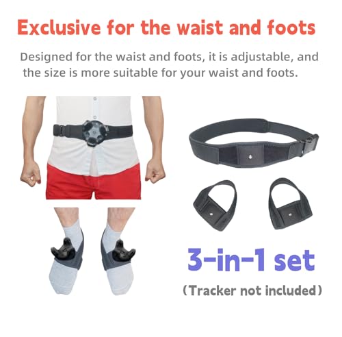 Jadery VR Tracker Straps WaistFeets 3 in1New Model for 2024 for Vive Tracker Ultimate Tracker Tundra Tracker Full Body Tracking Belt in VR Chat Dance Dash and Other FBT apps - Image 3