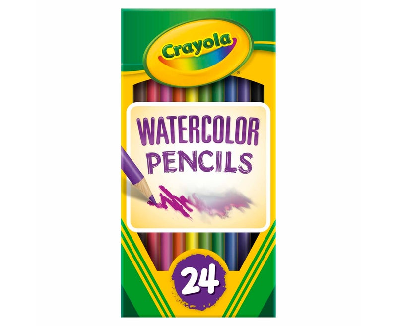 Crayola Watercolor Colored Pencils (24ct), Watercolor Paint Alternative, Watercolor Pencil Set for Kids, Art Supplies, Gift for Kids, 3+ - Image 1