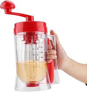 Zerodis Zerodis Pancake Cupcake Batter Mixer, Hand-held Manual Waffles Batter Dispenser Blender Machine Baking Tool for Home  - Image 1