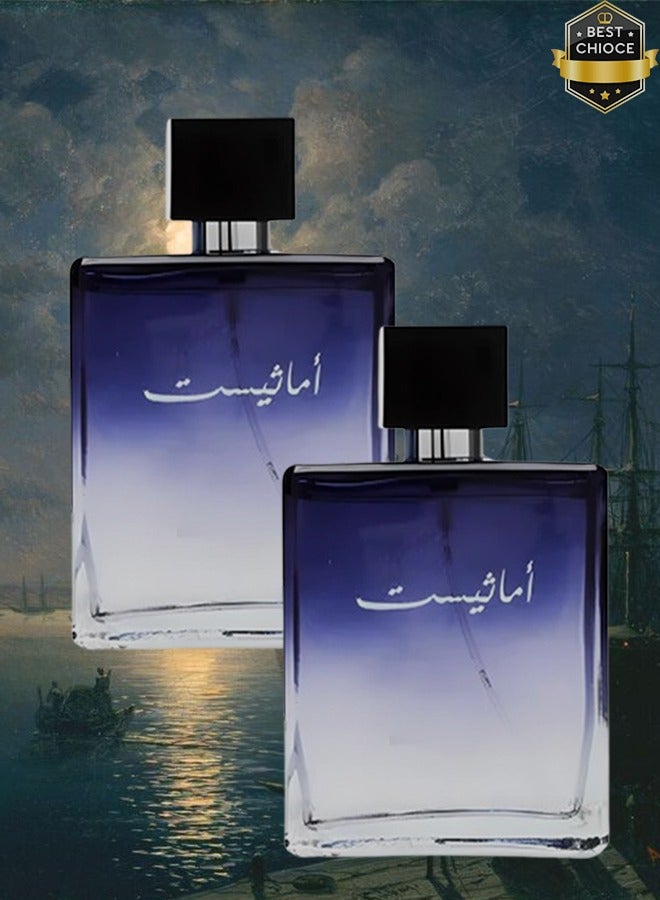 Amethyst 2 Pieces Amethyst Perfume For Unisex 100ml EDT - Image 1