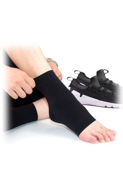 Ankle Compression Sleeve for Sprained Ankles Open Toe Сompression Socks Breathable Elastic Thin Brace for Swelling Plantar Fasciitis Sprain