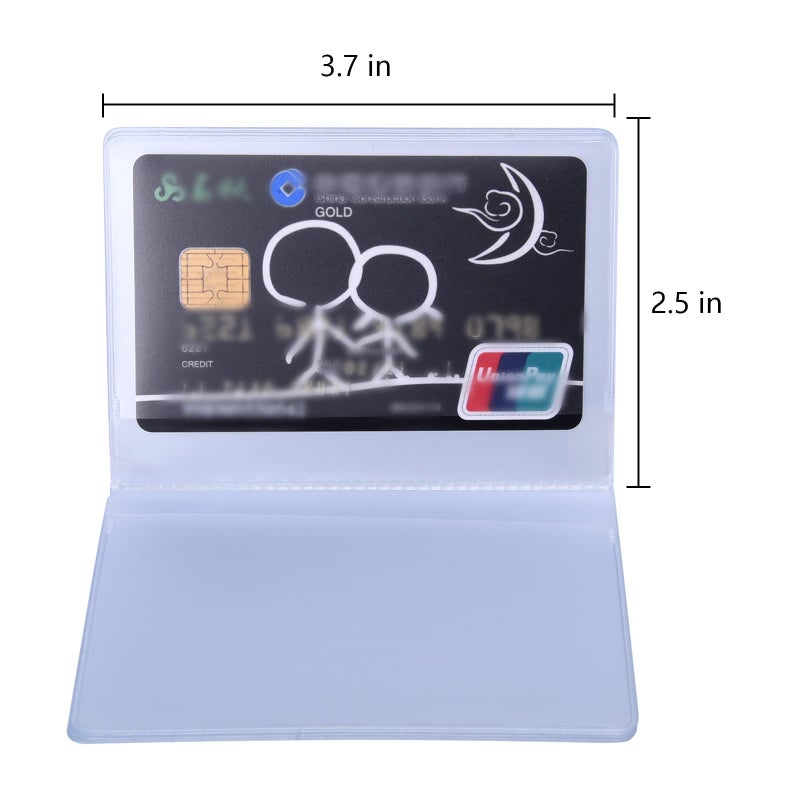 Shappy 2 Pieces Plastic Wallet Insert Credit Card Holder with 10 Page 20 Slots and 10 Page 10 Slots, Transparent - Image 2
