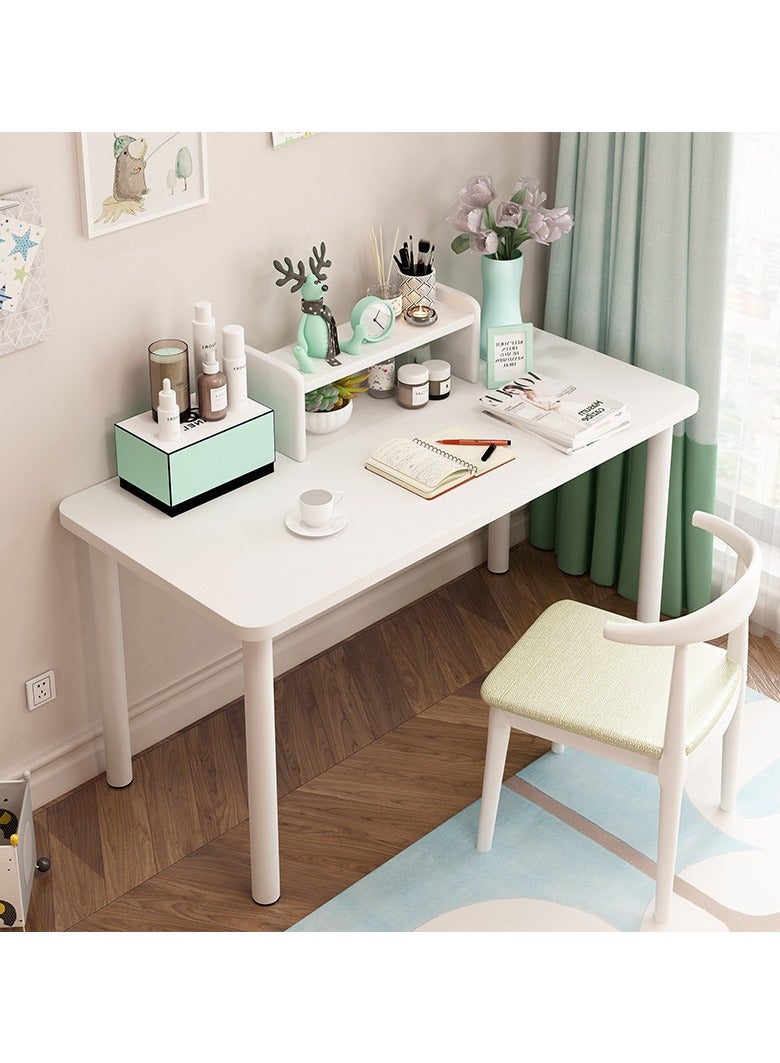 TOMSHOO Computer desk,Office Desk,Writing desk,Simple table for home and office,No Install Needed,120*60*75cm (White) - Image 2