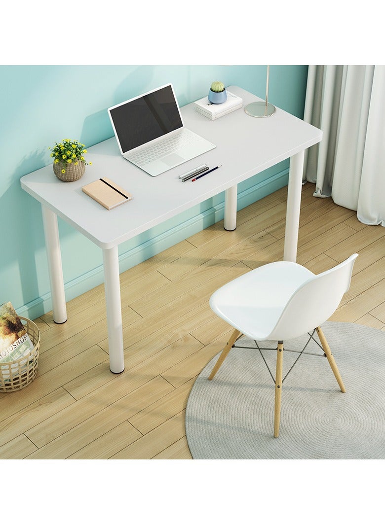 TOMSHOO Computer desk,Office Desk,Writing desk,Simple table for home and office,No Install Needed,120*60*75cm (White) - Image 3