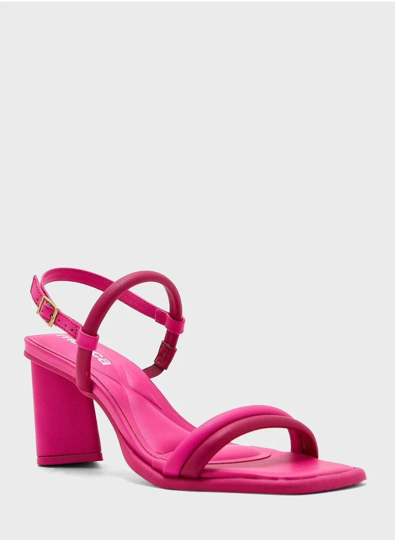 MOLECA Medium heel sandal with ankle strap