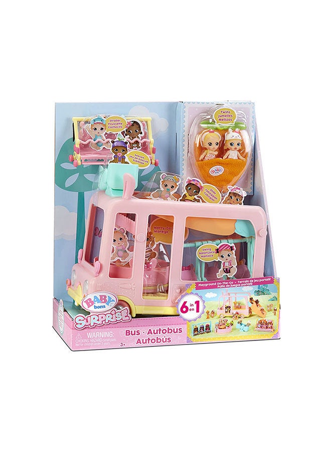 Baby Born Surprise Mini Babies Bus Playset, Multicolour - Image 1