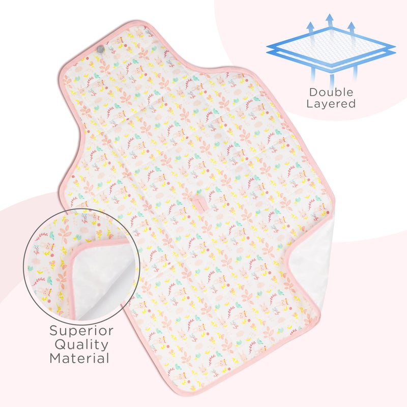 mee mee Mee Mee Instadry Cotton Bed Protector Mattress Extra Absorbent, Quick Dry Sheet for New Born Babies, Breathable, Soft & Gentle, Reusable Waterproof Sheet for Infant, 0 to 24 Months, Assorted - Image 5
