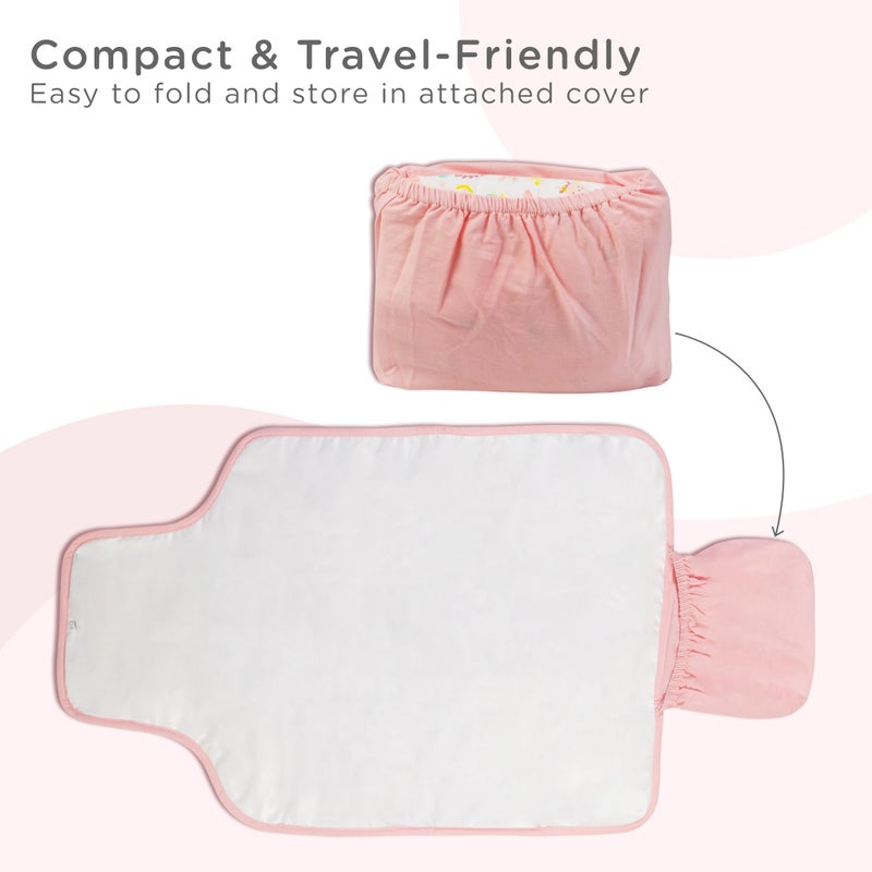 mee mee Mee Mee Instadry Cotton Bed Protector Mattress Extra Absorbent, Quick Dry Sheet for New Born Babies, Breathable, Soft & Gentle, Reusable Waterproof Sheet for Infant, 0 to 24 Months, Assorted - Image 4