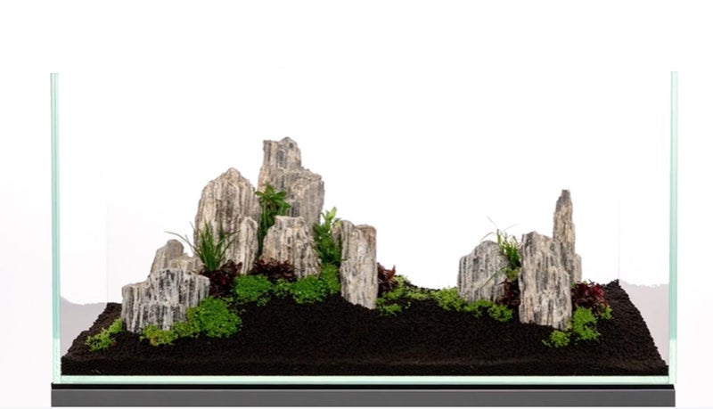 RUKDA® Natural Glimmer Wood Rock | Grey Shimmering Layered Stones with Mica Effect | Aquascaping, Planted Aquarium, Terrarium, Fish Tank, Garden & Home Decor | 100% Natural Stones (4.7, Kilograms) - Image 5