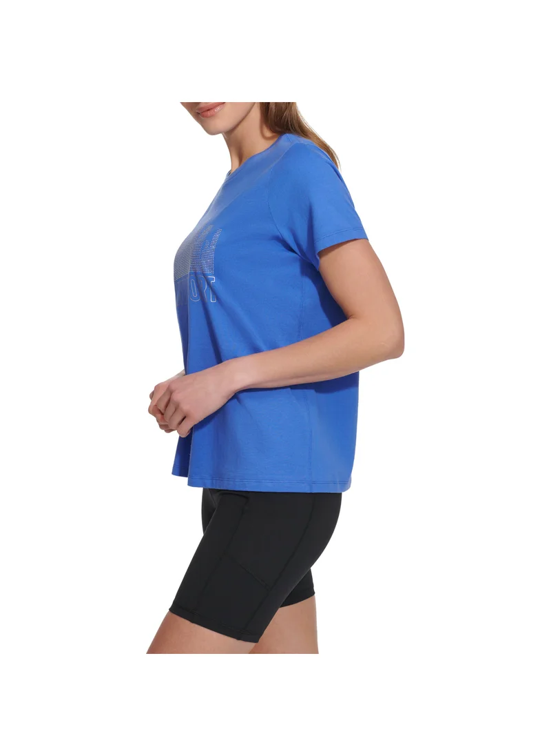 DKNY Sport Crew Neck Logo Printed T-Shirts