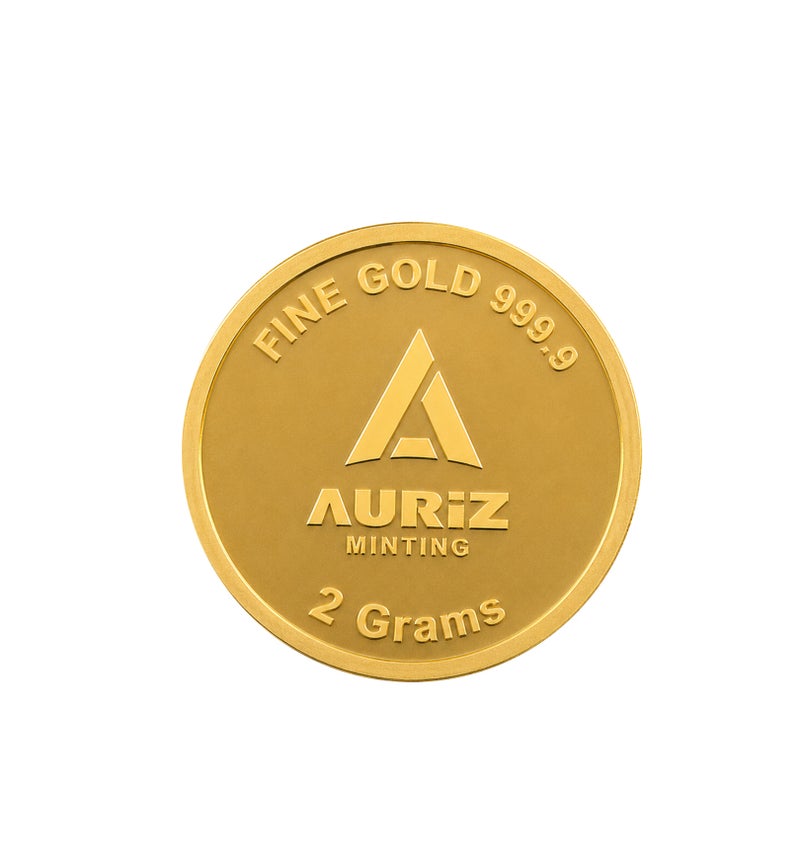 AURIZ MINTING Rizan Jewellery Auriz Minting 2Gm 24K Gold Coin Maple Leaf Design - Image 4
