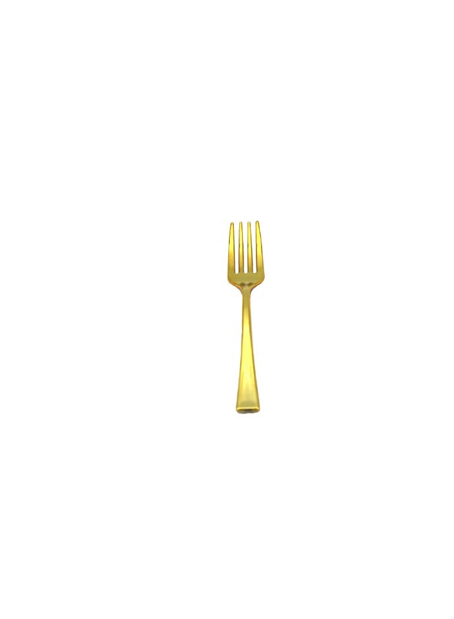 IDEAL PACK Golden Colour Mini Fork Set – Stainless Steel Dessert & Appetizer Forks, Reusable Small Gold Forks for Fruit, Cake, Hors D'oeuvres, Elegant Flatware for Home, Parties & Events - Image 4
