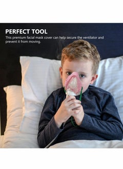 Generic بطانات قناع CPAP كامل الوجه القابلة لإعادة الاستخدام لراحة وتقليل التسرب وسادات وجه قابلة للغسل ملحقات جهاز التنفس الوردي 2 عبوة  - Image 5