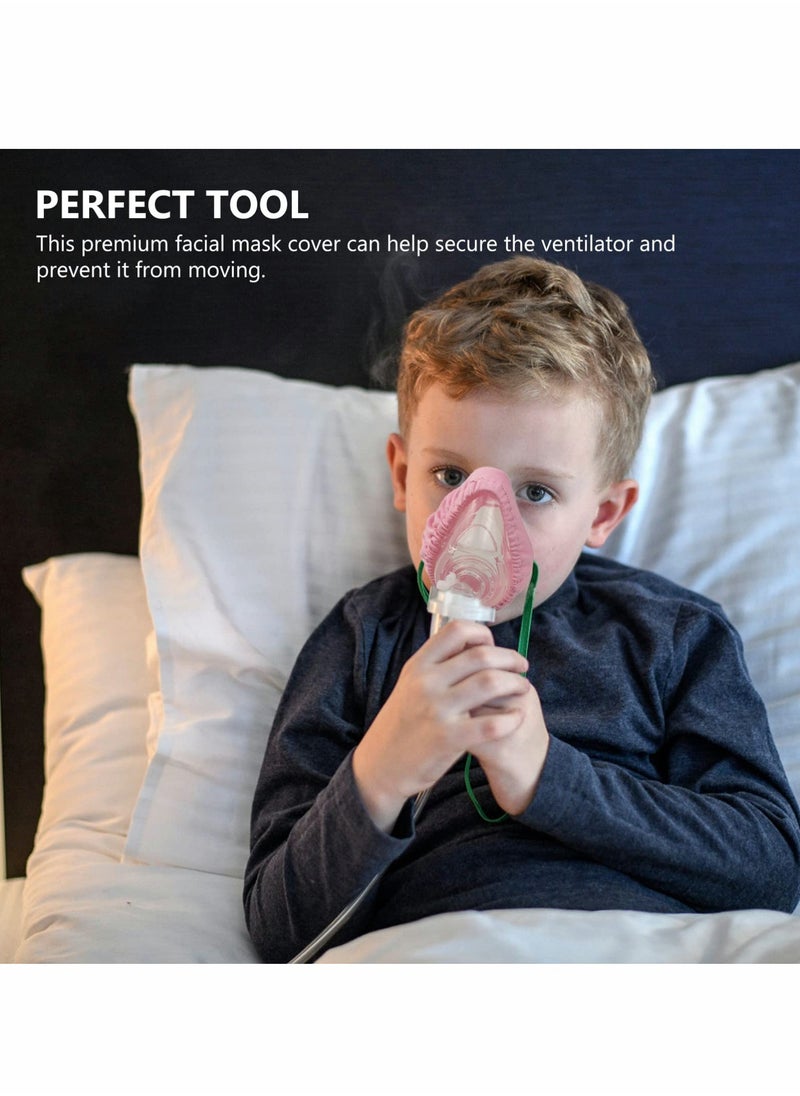 Generic - بطانات قناع CPAP كامل الوجه القابلة لإعادة الاستخدام لراحة وتقليل التسرب وسادات وجه قابلة للغسل ملحقات جهاز التنفس الوردي 2 عبوة - Image 1
