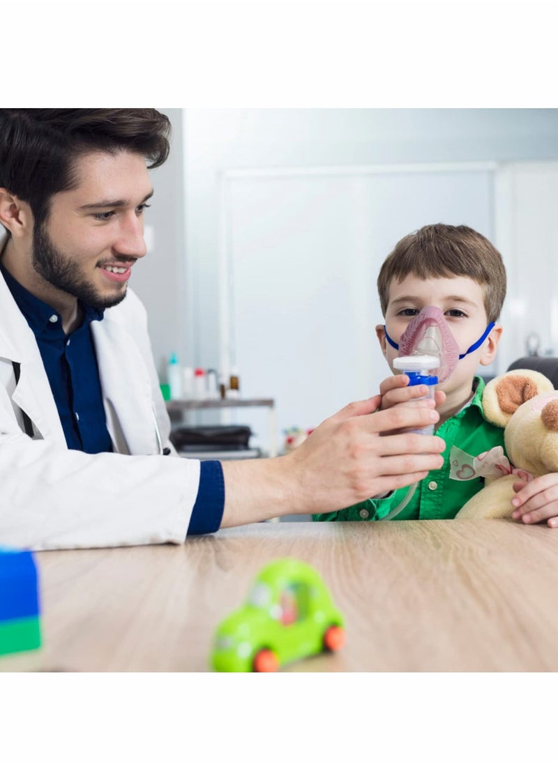Generic - بطانات قناع CPAP كامل الوجه القابلة لإعادة الاستخدام لراحة وتقليل التسرب وسادات وجه قابلة للغسل ملحقات جهاز التنفس الوردي 2 عبوة - Image 1
