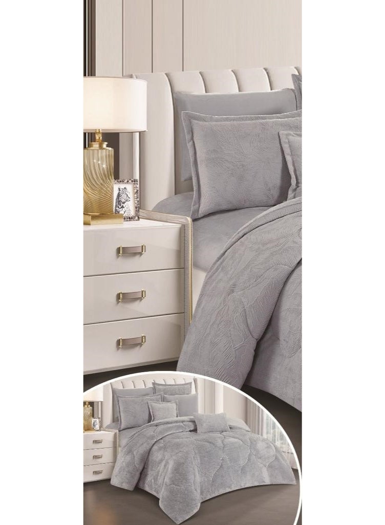 Horse Plain winter double bed sheet set, embroidered to keep you warm on cold nights, size 240*260 cm - Image 2