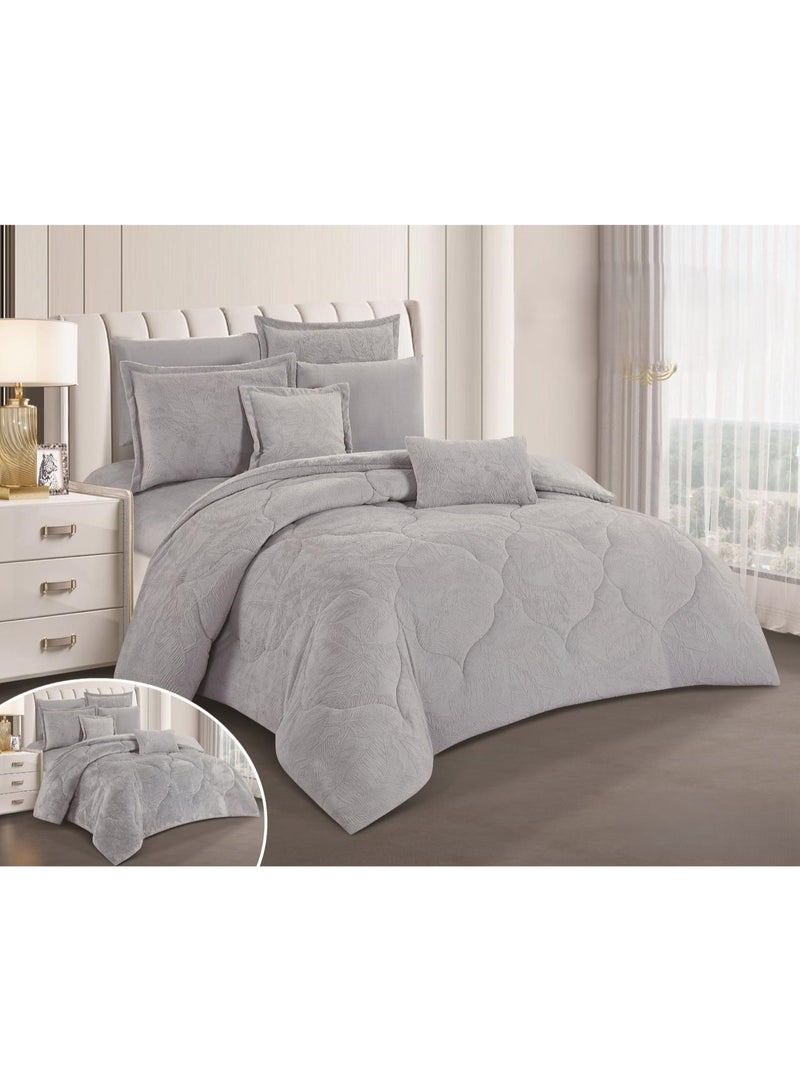 Horse Plain winter double bed sheet set, embroidered to keep you warm on cold nights, size 240*260 cm - Image 1