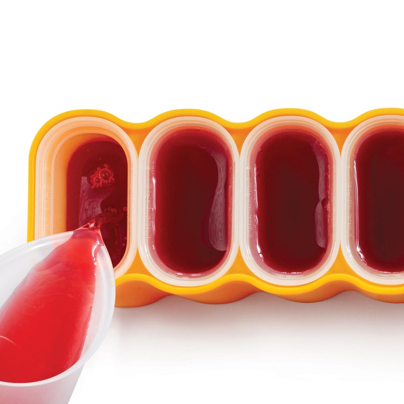 ZOKU Mod Pops, 6 Classic Popsicle Molds in One Compact Tray With Sticks and Drip Guards, Easy-Release, BPA-free - Image 4