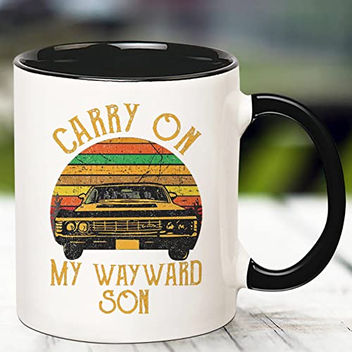 Fonhark - Supernatural Mug Carry On My Wayward Son, 11 Oz Novelty Coffee Mug/Cup - Image 3