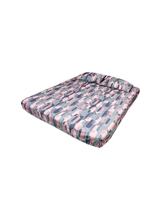 RISHAHOME 3-Pc 100% Genuine Turkey Cotton Bedsheet Set King Luxury Collection (1 Bedsheet + 2 Pillow Cases) Boulder - Image 3