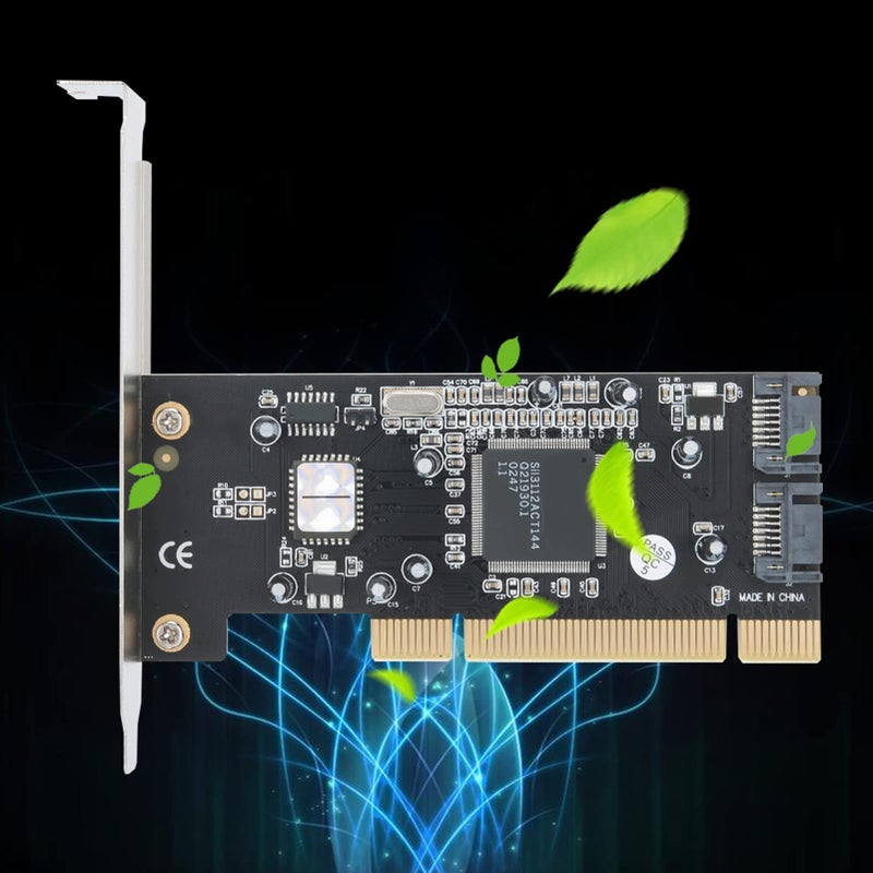 2 Channel SATA150 RAID Controller Card PCI Array for Windows 98SE ME NT4 2000 Vista 7 - Image 5