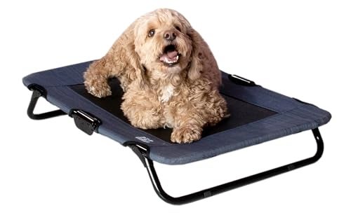 Pet Gear Lifestyle Pet Cot Elevated Bed No Assembly Required Premium Tear Resistant Cooling Mesh Indoor Outdoor Lightweight Portable 3 Models 2 Colors - Image 1