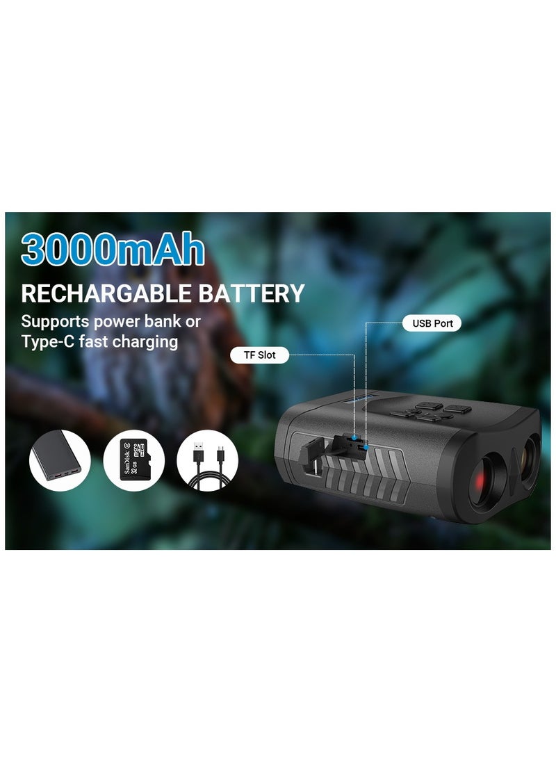 APEXEL - 4K HD Outdoor Night Vision Device 15x Handheld Telescope Digital Photo Recording Infrared Binocular Night Vision Device - Image 1