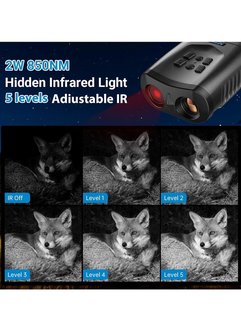 APEXEL - 4K HD Outdoor Night Vision Device 15x Handheld Telescope Digital Photo Recording Infrared Binocular Night Vision Device - Image 1