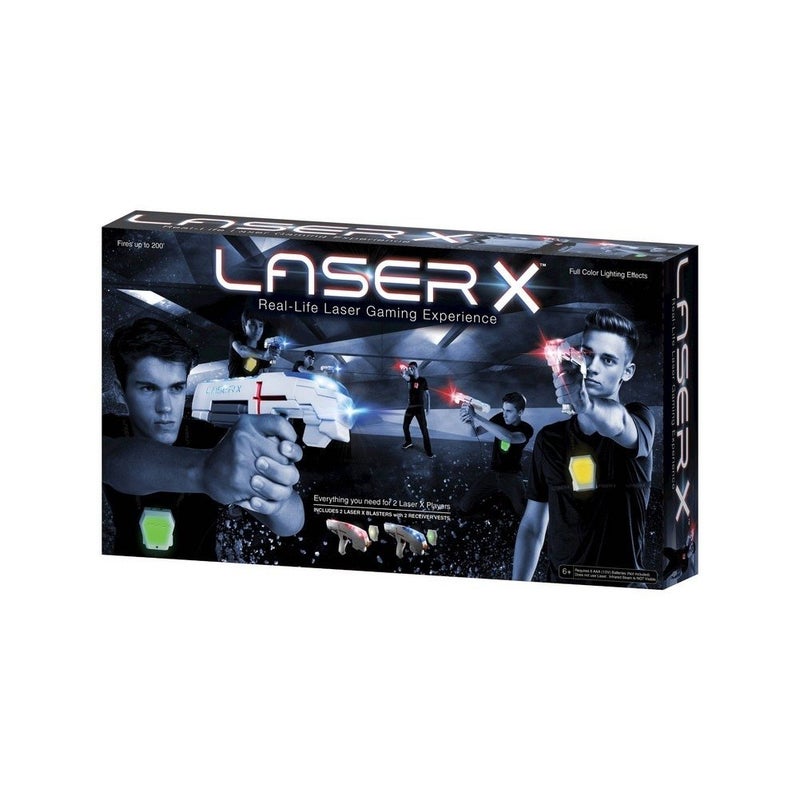 Laser X ليزر إكس مجموعة ألعاب الليزر الأصلية للاعبين اثنين، مسدسات وأجهزة استشعار للسترة، للأعمار 6 سنوات فما فوق - Image 3