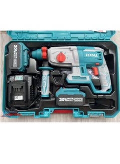 TOTAL TOTAL 20V Brushless Rotary Hammer Drill P20S – SDS Plus Cordless Hammer with 2.5J Impact Energy, LED Light & Carrying Case – Concrete, Steel, and Wood Drilling Tool Kit with Batteries & Charger  - Image 5