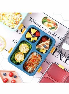 Excefore Bento Box, Leak Proof 4 Compartment Lunch Case Lunch Food Salad Containers Holder with Soup Bowl for Kids and Aldult  - Image 2