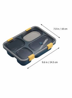 Excefore Bento Box, Leak Proof 4 Compartment Lunch Case Lunch Food Salad Containers Holder with Soup Bowl for Kids and Aldult  - Image 3